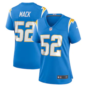 womens nike khalil mack powder blue los angeles chargers ga